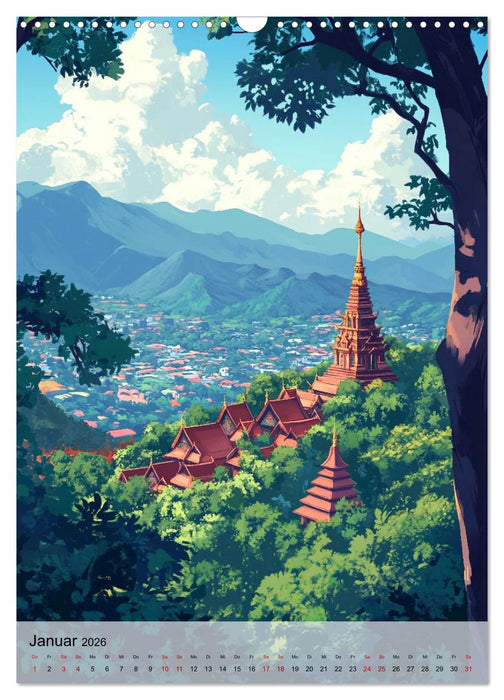 Thailand Fantasie (CALVENDO Wandkalender 2026)