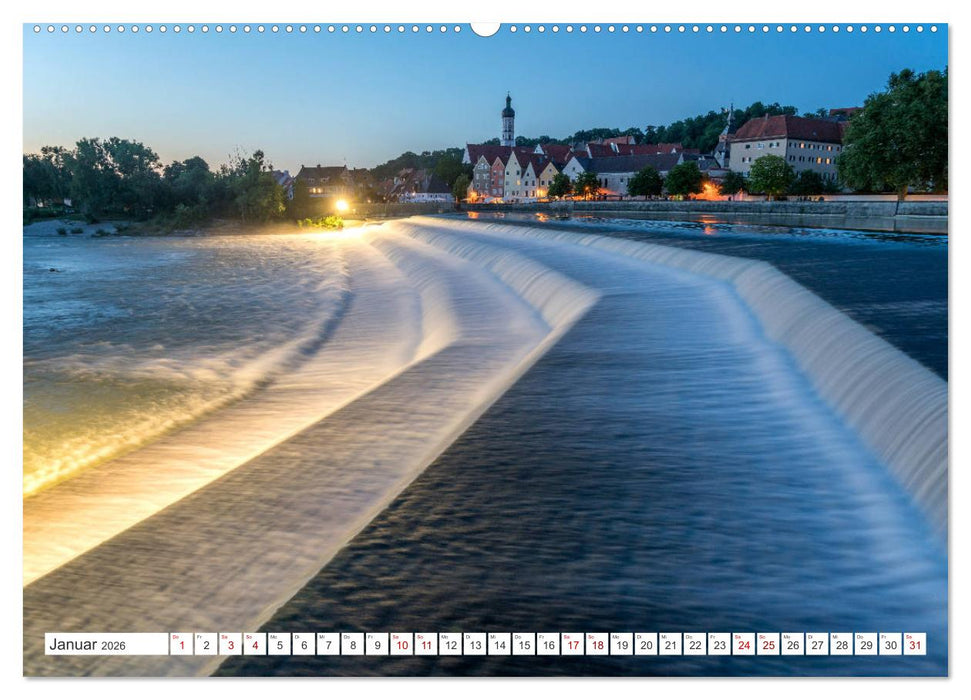 Bayern bei Nacht (CALVENDO Premium Wandkalender 2026)