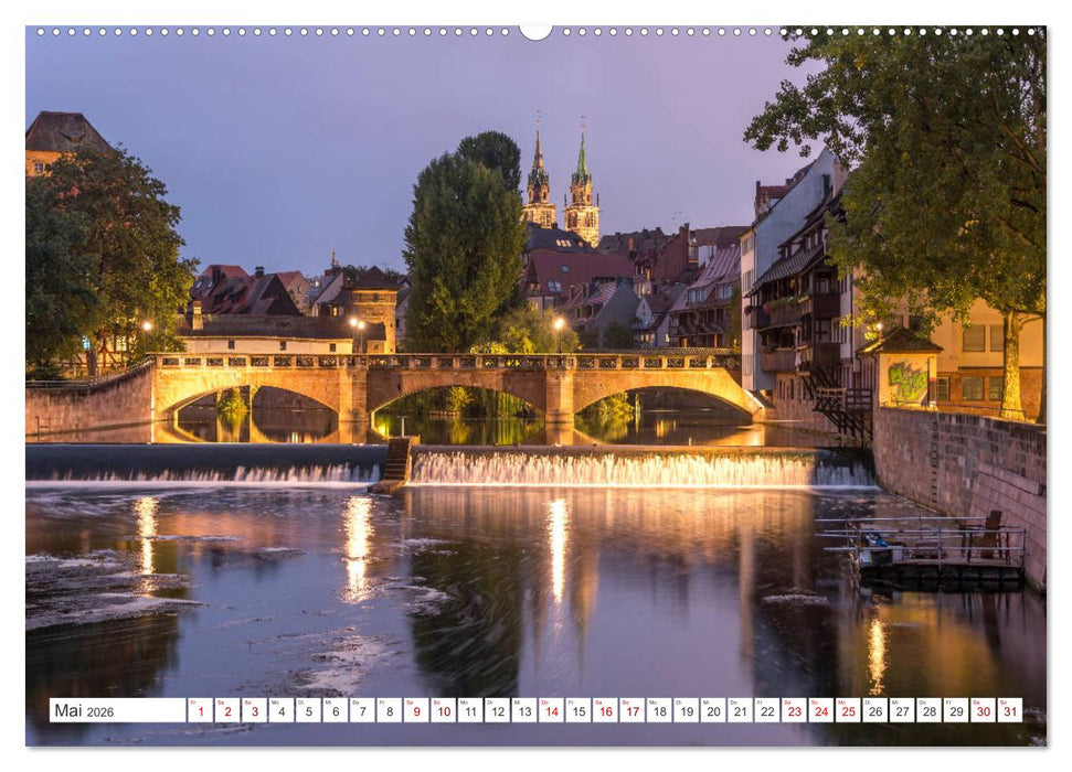 Bayern bei Nacht (CALVENDO Premium Wandkalender 2026)