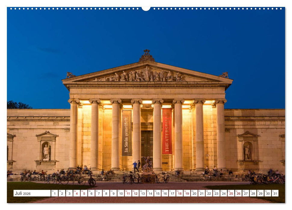 Bayern bei Nacht (CALVENDO Premium Wandkalender 2026)