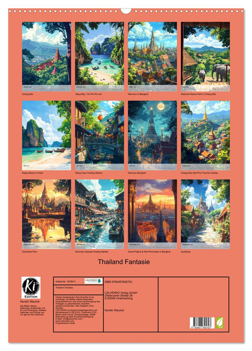 Thailand Fantasie (CALVENDO Wandkalender 2026)