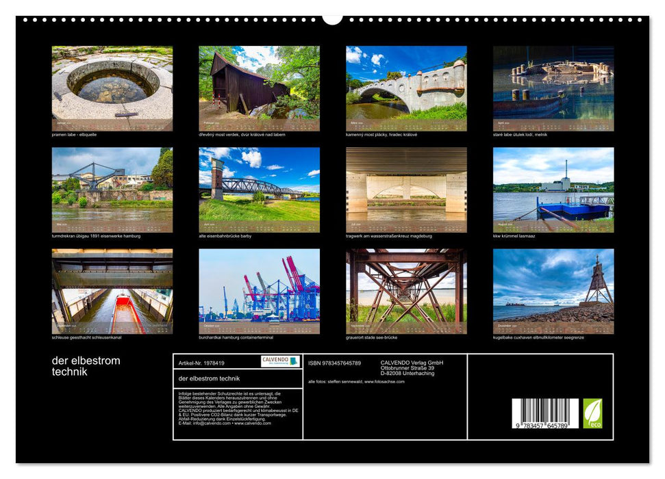 der elbestrom technik (CALVENDO Wandkalender 2026)