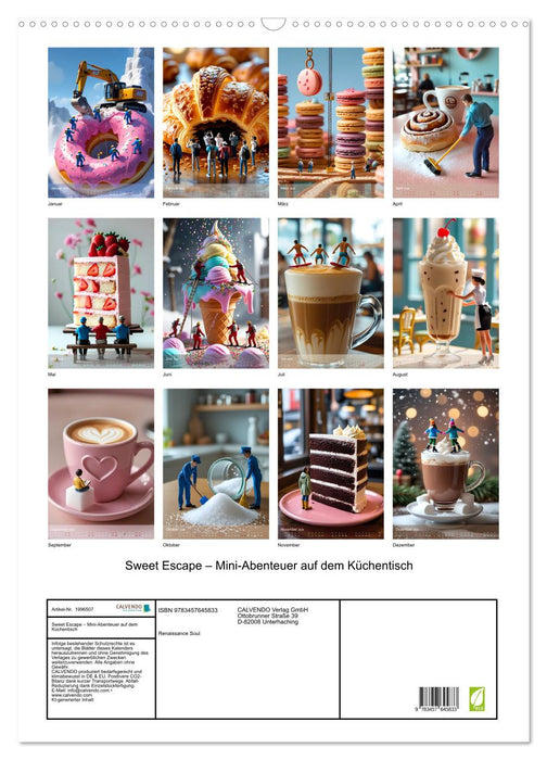 Sweet Escape – Mini-Abenteuer auf dem Küchentisch (CALVENDO Wandkalender 2026)