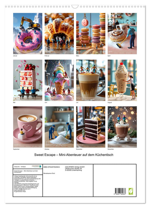 Sweet Escape – Mini-Abenteuer auf dem Küchentisch (CALVENDO Wandkalender 2026)