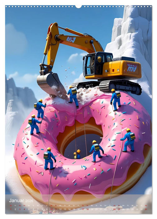 Sweet Escape – Mini-Abenteuer auf dem Küchentisch (CALVENDO Wandkalender 2026)