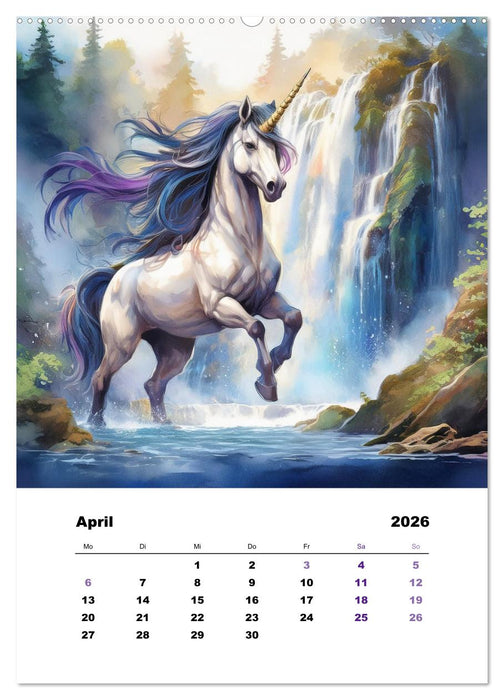 Mystic horses - Pferde aus Fantasie und Sagenwelt (CALVENDO Wandkalender 2026)