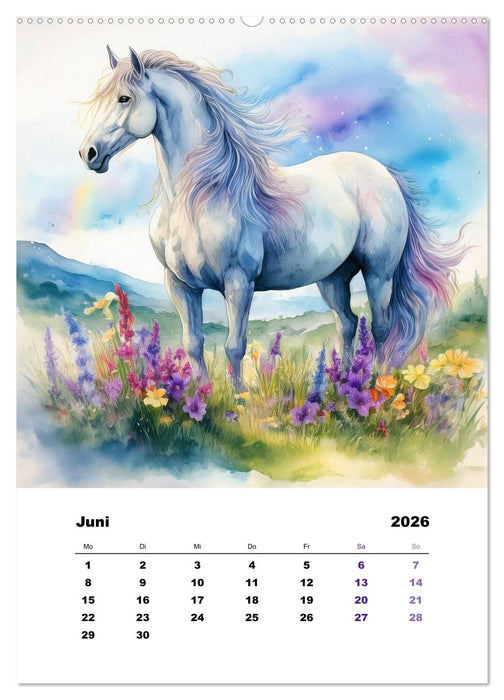 Mystic horses - Pferde aus Fantasie und Sagenwelt (CALVENDO Wandkalender 2026)