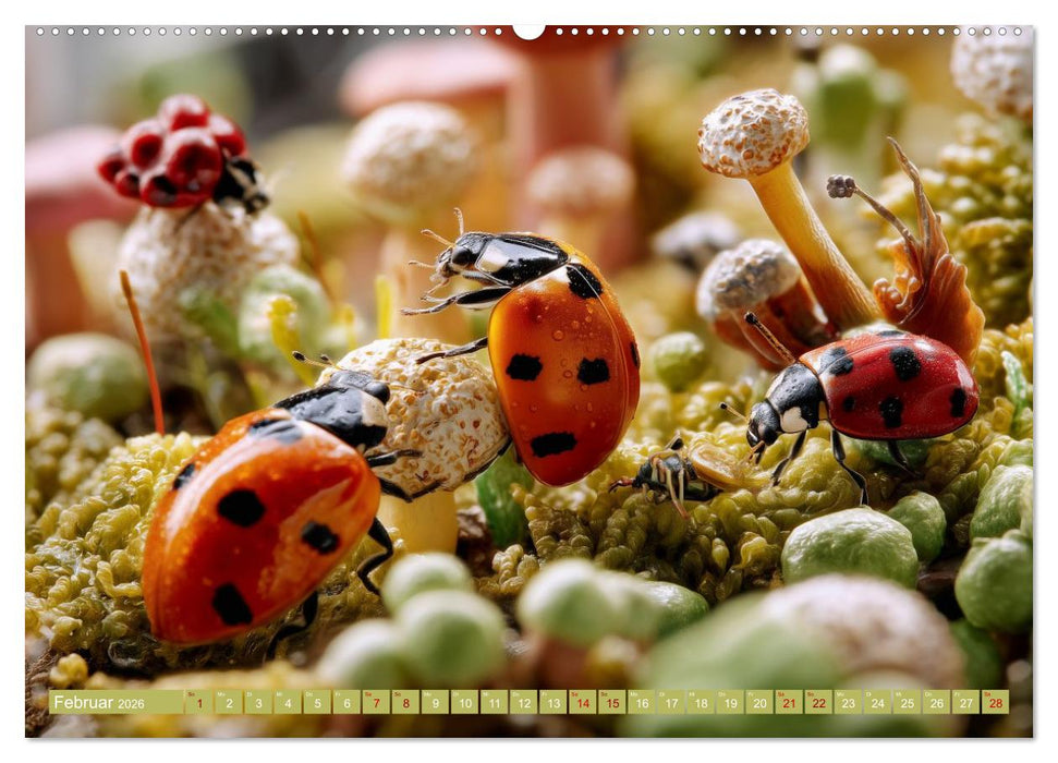 Bugtopia. Die fantastische Welt der Marienkäfer (CALVENDO Premium Wandkalender 2026)