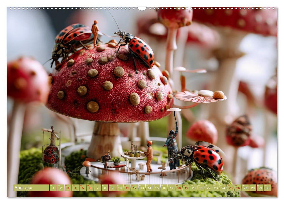 Bugtopia. Die fantastische Welt der Marienkäfer (CALVENDO Premium Wandkalender 2026)