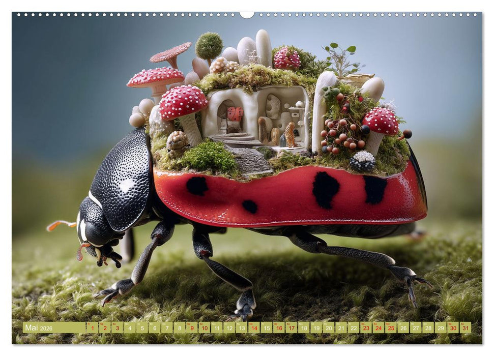 Bugtopia. Die fantastische Welt der Marienkäfer (CALVENDO Premium Wandkalender 2026)