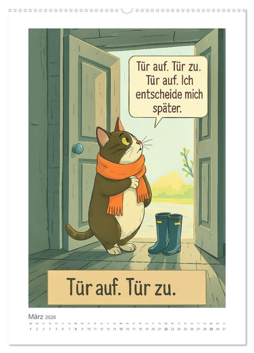 Alles nach Plan. Meinem. - Für Menschen mit Katze. Oder für Menschen von Katze. (CALVENDO Wandkalender 2026)