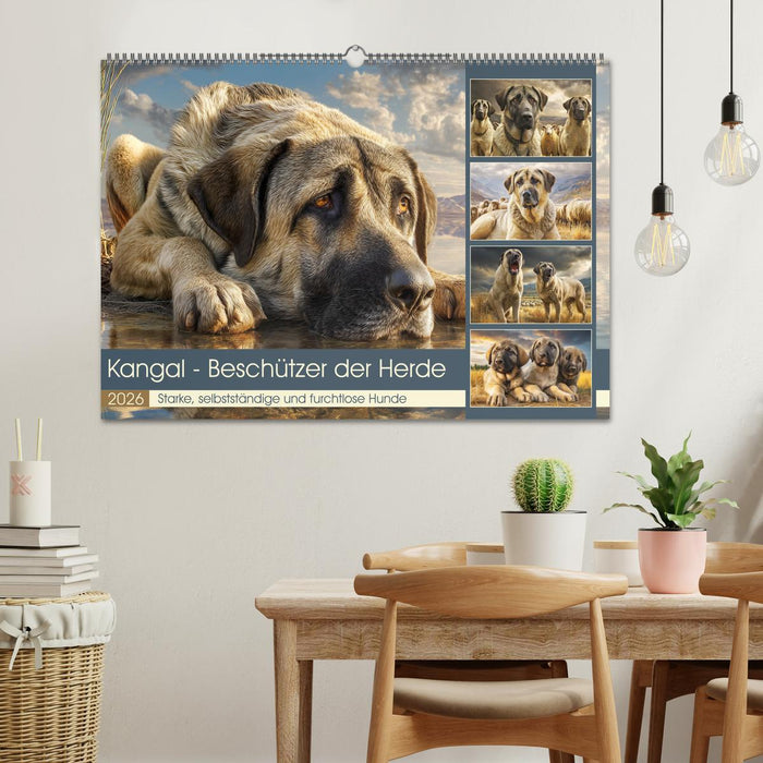 Kangal - Beschützer der Herde. Starke, selbstständige und furchtlose Hunde (CALVENDO Wandkalender 2026)