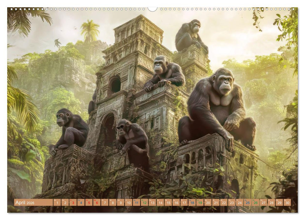 Tiere wollen Spaß - Humorwerke (CALVENDO Wandkalender 2026)