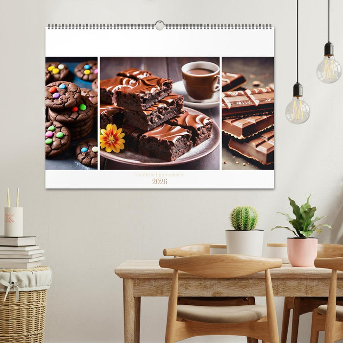 Schokolade 2026. Sinnliche Impressionen (CALVENDO Wandkalender 2026)