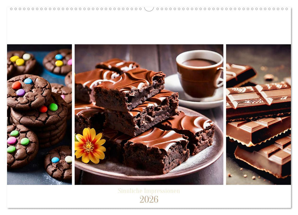 Schokolade 2026. Sinnliche Impressionen (CALVENDO Wandkalender 2026)