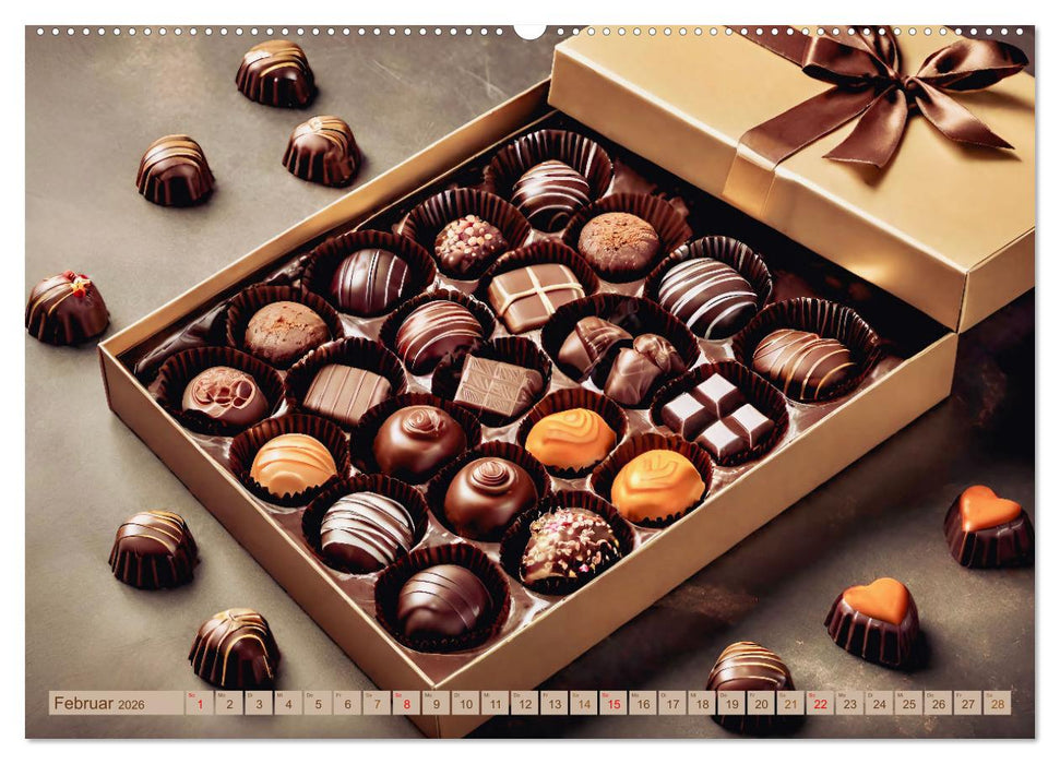 Schokolade 2026. Sinnliche Impressionen (CALVENDO Wandkalender 2026)