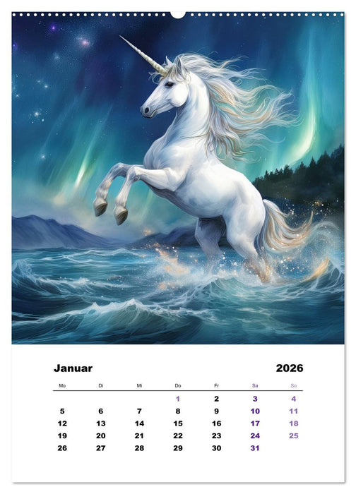 Mystic horses - Pferde aus Fantasie und Sagenwelt (CALVENDO Premium Wandkalender 2026)