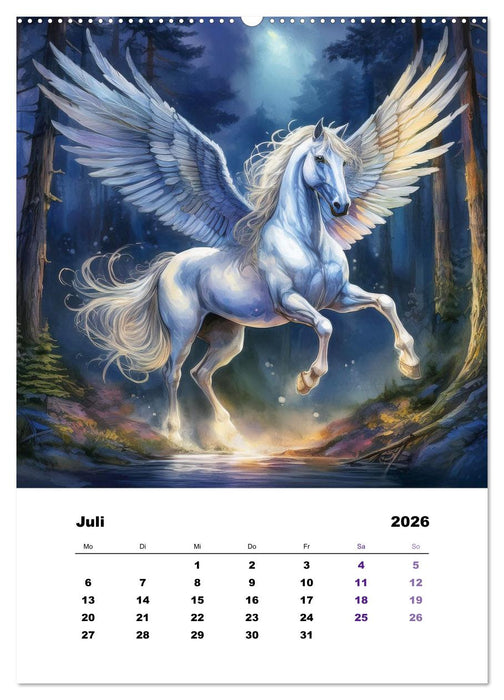 Mystic horses - Pferde aus Fantasie und Sagenwelt (CALVENDO Premium Wandkalender 2026)