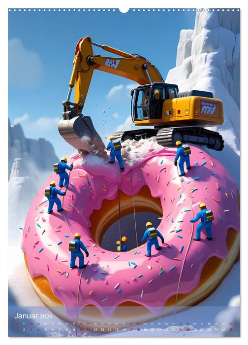 Sweet Escape – Mini-Abenteuer auf dem Küchentisch (CALVENDO Premium Wandkalender 2026)