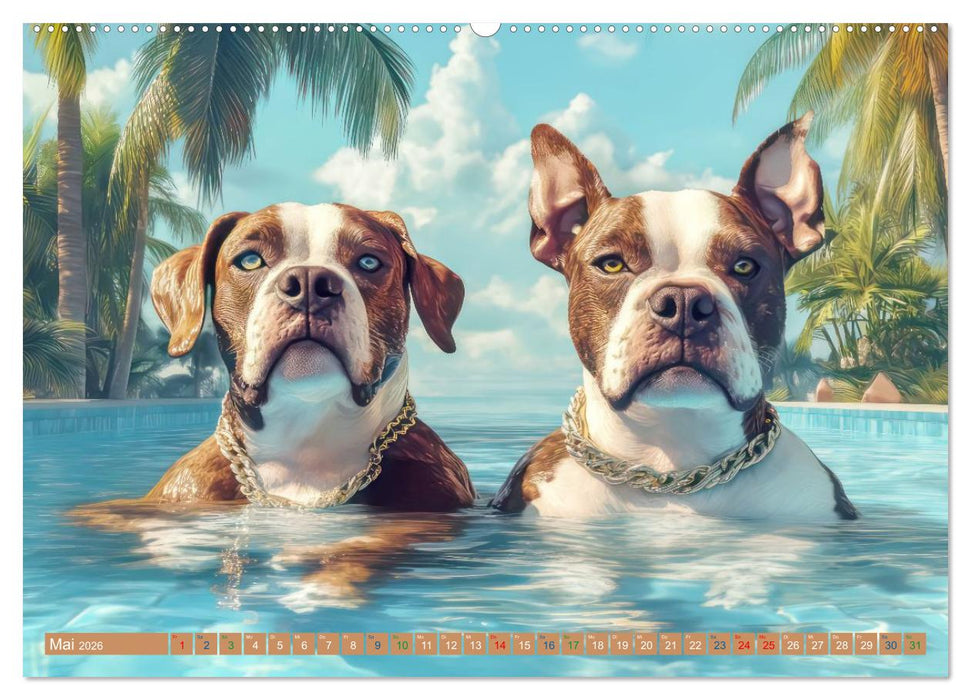 Tiere wollen Spaß - Humorwerke (CALVENDO Premium Wandkalender 2026)