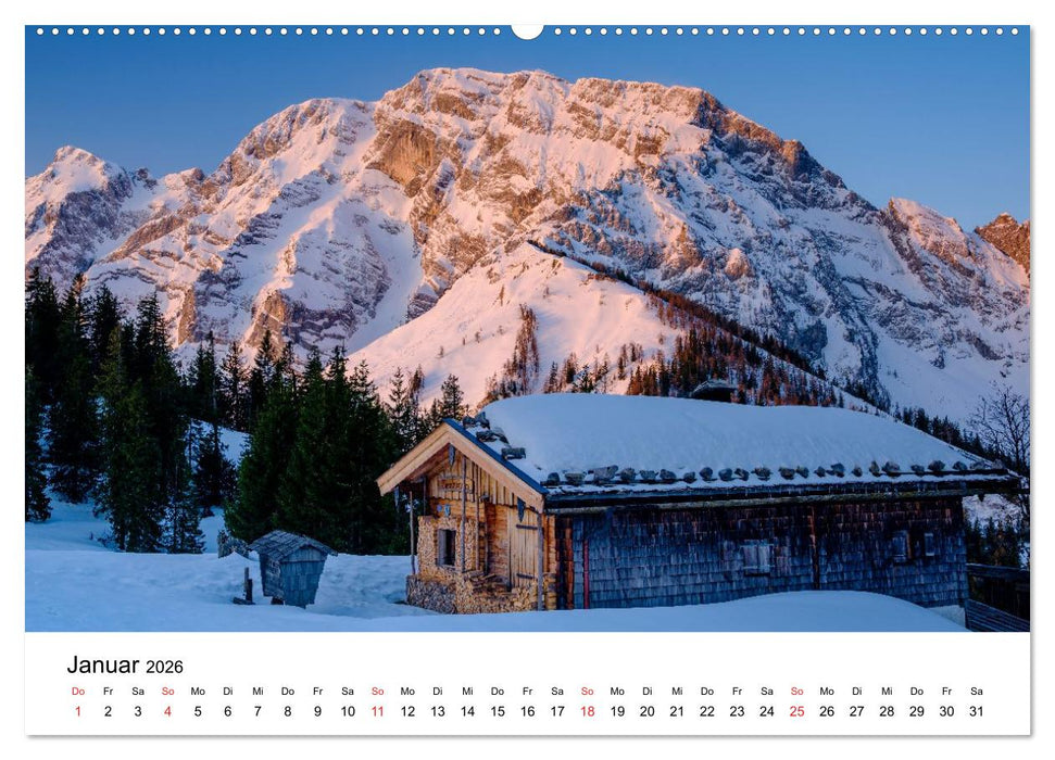 Berchtesgadener Berge im Licht (CALVENDO Wandkalender 2026)