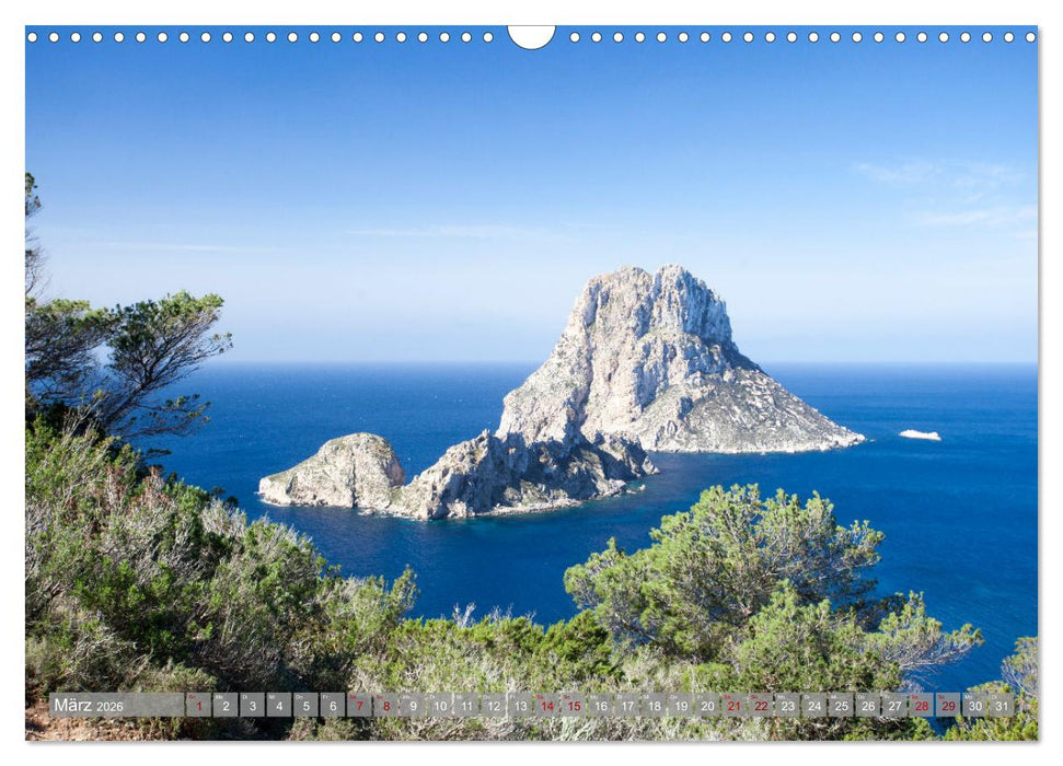 Balearen - Mallorca, Menorca, Ibiza und Formentera (CALVENDO Wandkalender 2026)