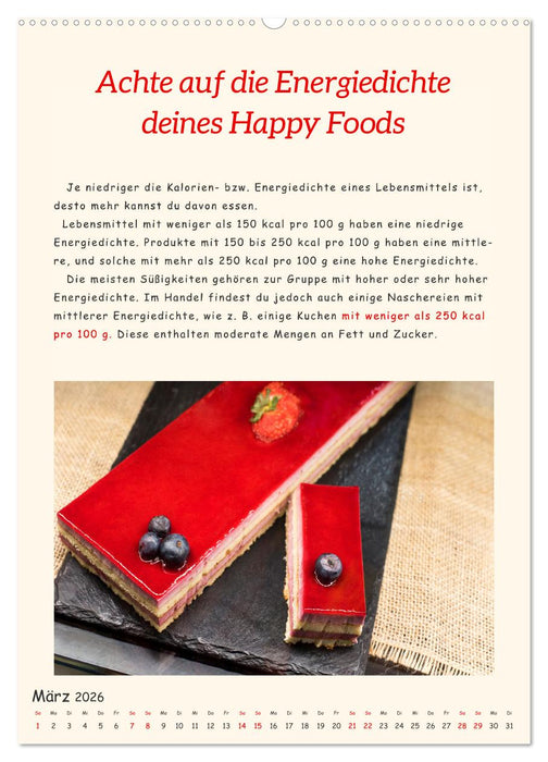 Süßes Glück: Süßigkeiten genießen und gesund bleiben (CALVENDO Wandkalender 2026)