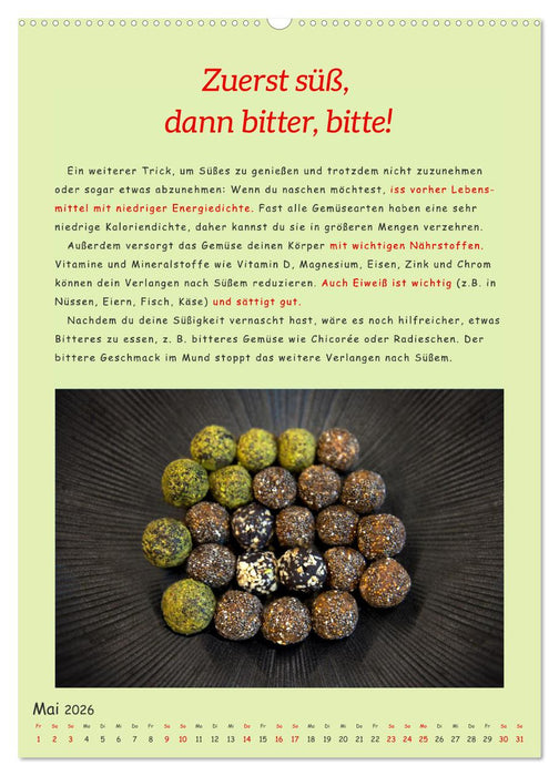 Süßes Glück: Süßigkeiten genießen und gesund bleiben (CALVENDO Wandkalender 2026)