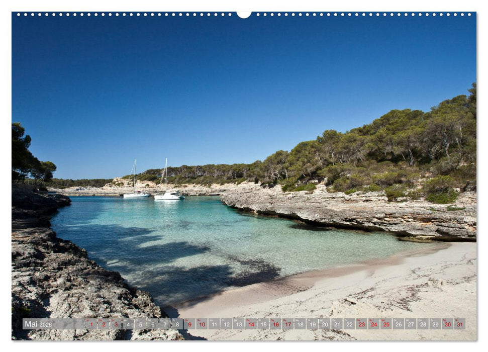 Balearen - Mallorca, Menorca, Ibiza und Formentera (CALVENDO Wandkalender 2026)