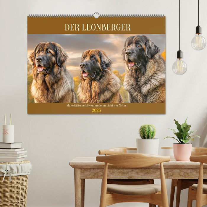 Der Leonberger. Majestätische Löwenhunde im Licht der Natur (CALVENDO Wandkalender 2026)