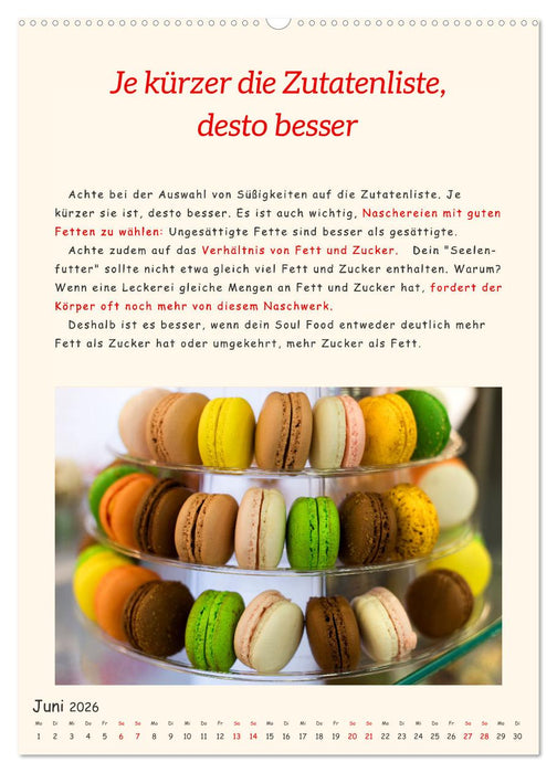 Süßes Glück: Süßigkeiten genießen und gesund bleiben (CALVENDO Premium Wandkalender 2026)