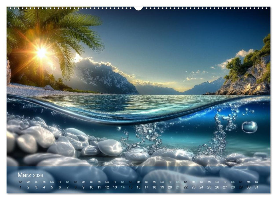 Wasserspiegelwelt (CALVENDO Wandkalender 2026)