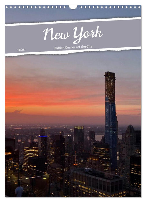 New York – Hidden Corners of the City (CALVENDO Monthly Calendar 2026)