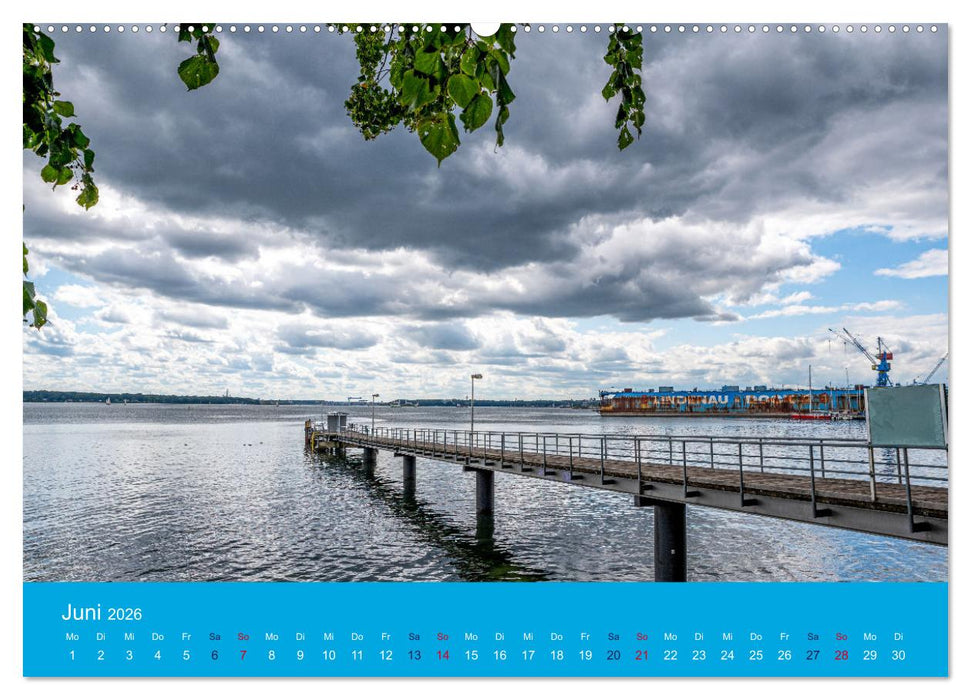 An der Kieler Förde (CALVENDO Wandkalender 2026)