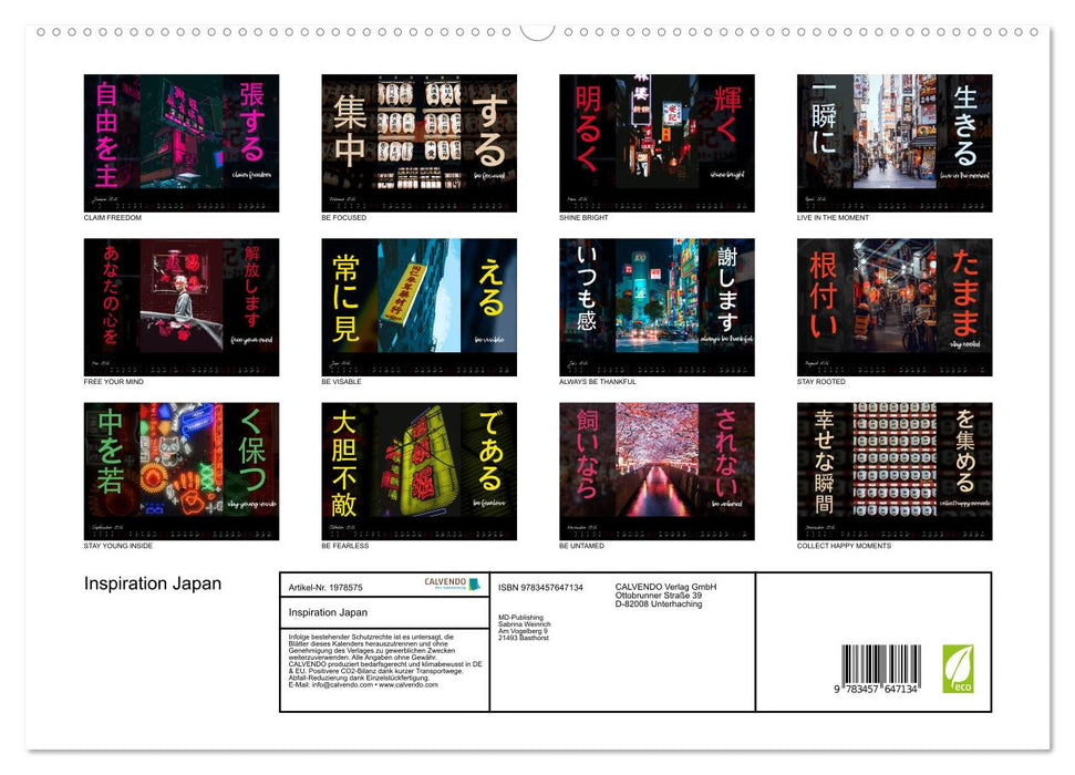 Inspiration Japan (CALVENDO Wandkalender 2026)