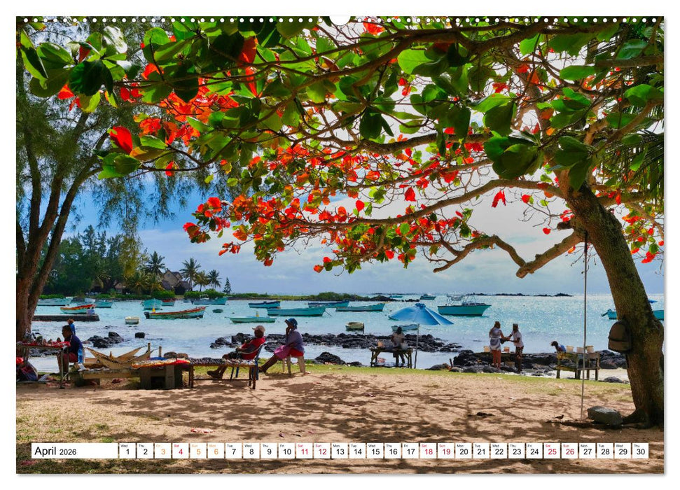 Mauritius - Holiday island in the Indian Ocean (CALVENDO Monthly Calendar 2026)
