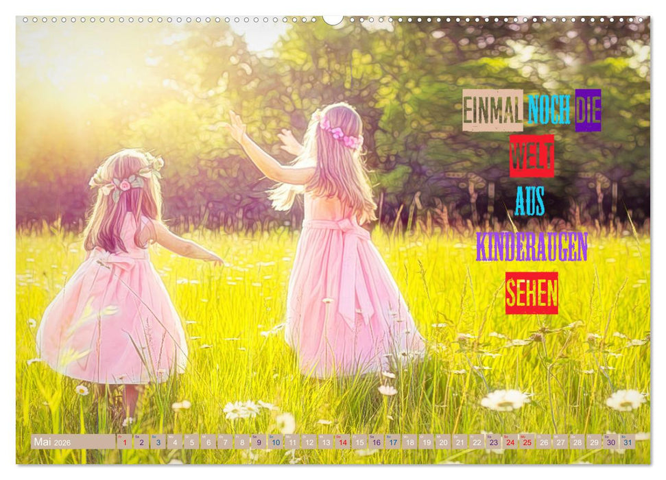 Sprüche aus dem Leben - Artwork (CALVENDO Wandkalender 2026)