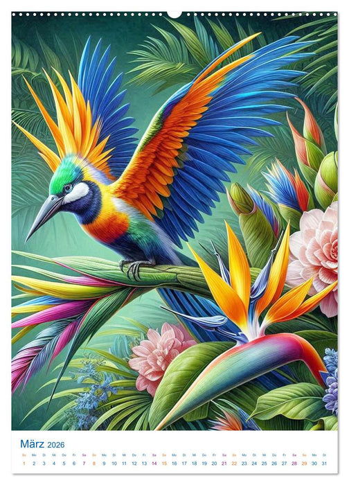 Tiere im Farbenland - Meine bunte Welt, wie sie mir gefällt (CALVENDO Wandkalender 2026)