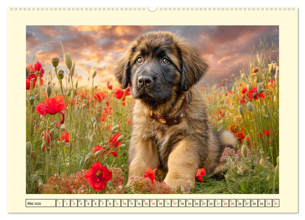 Der Leonberger. Majestätische Löwenhunde im Licht der Natur (CALVENDO Premium Wandkalender 2026)