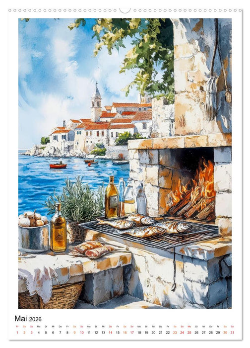 Kroatien - Natur, Städte, Lebensgefühl (CALVENDO Wandkalender 2026)