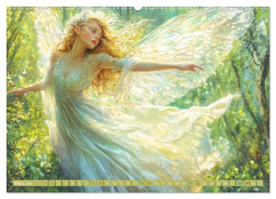 Feen - Naturverbundene Wesen (CALVENDO Premium Wandkalender 2026)