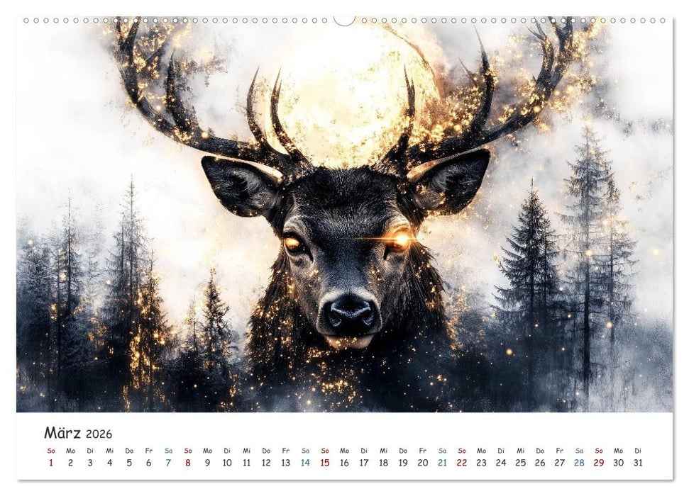 Wächter des Zauberwaldes (CALVENDO Premium Wandkalender 2026)