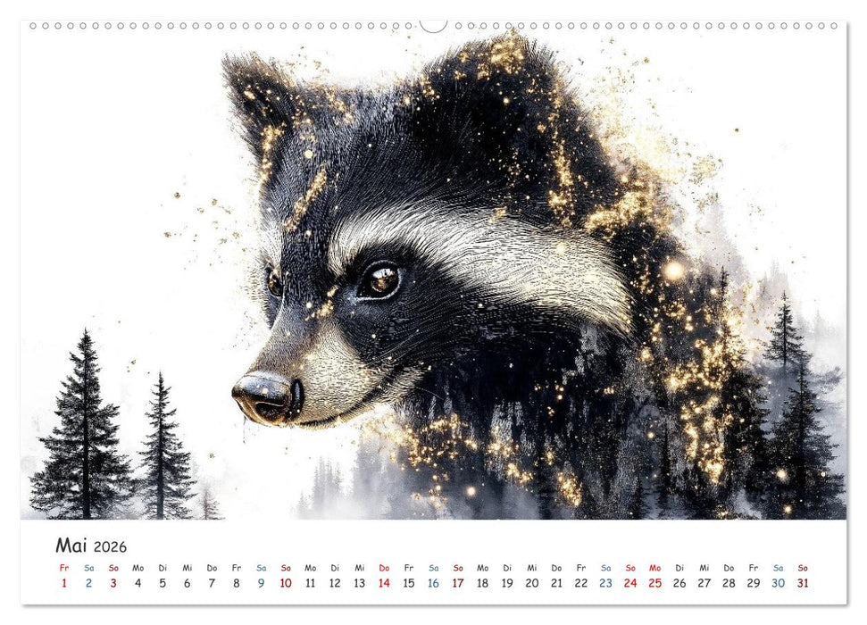 Wächter des Zauberwaldes (CALVENDO Premium Wandkalender 2026)