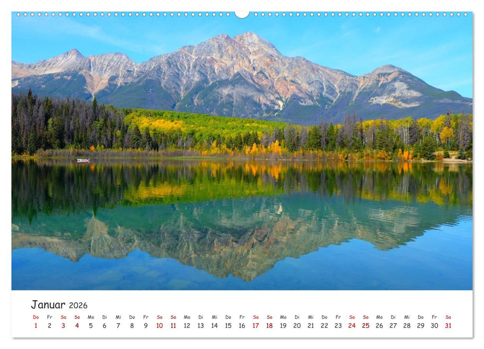 Kanadas Rocky Mountains: Zwischen Gipfeln & glasklaren Seen (CALVENDO Wandkalender 2026)