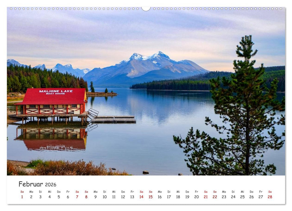 Kanadas Rocky Mountains: Zwischen Gipfeln & glasklaren Seen (CALVENDO Wandkalender 2026)