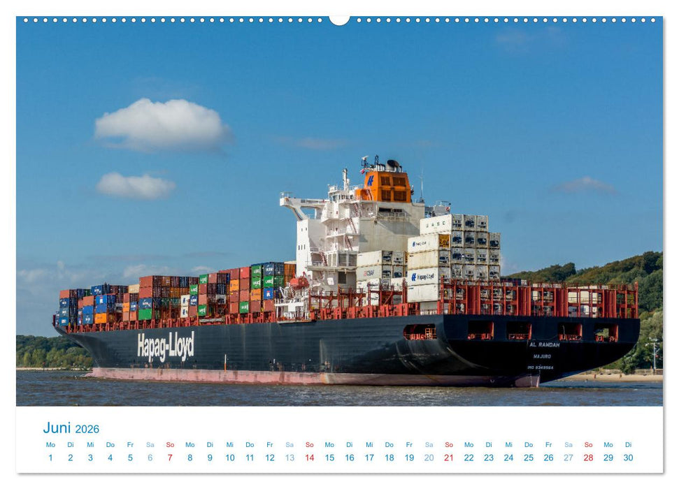 Auf der Elbe unterwegs (CALVENDO Premium Wandkalender 2026)