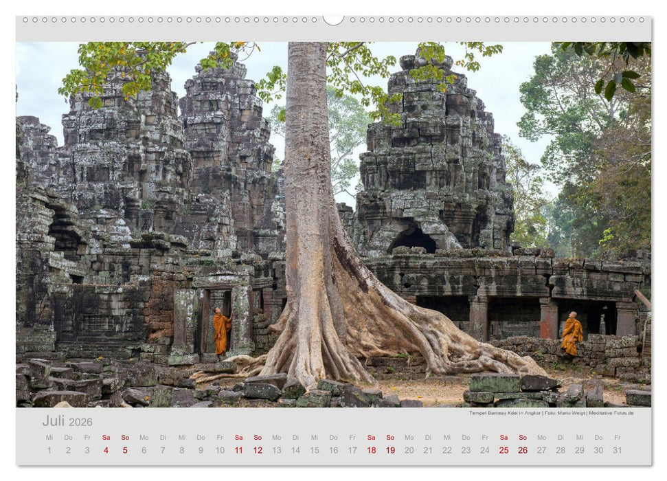 KAMBODSCHA - Im Land der Khmer (CALVENDO Premium Wandkalender 2026)