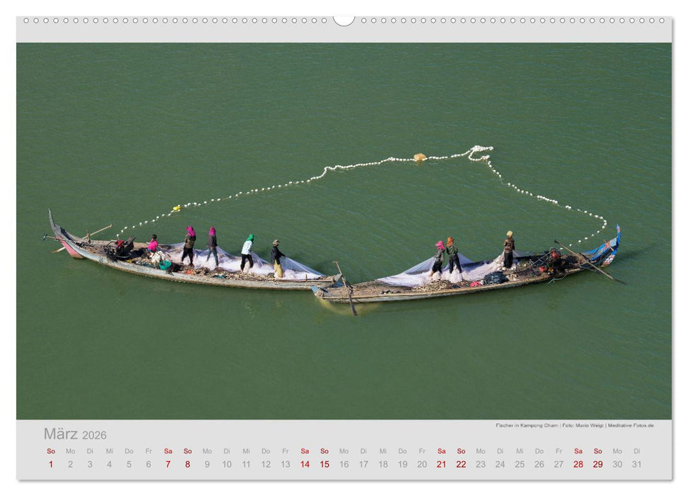 KAMBODSCHA - Im Land der Khmer (CALVENDO Wandkalender 2026)