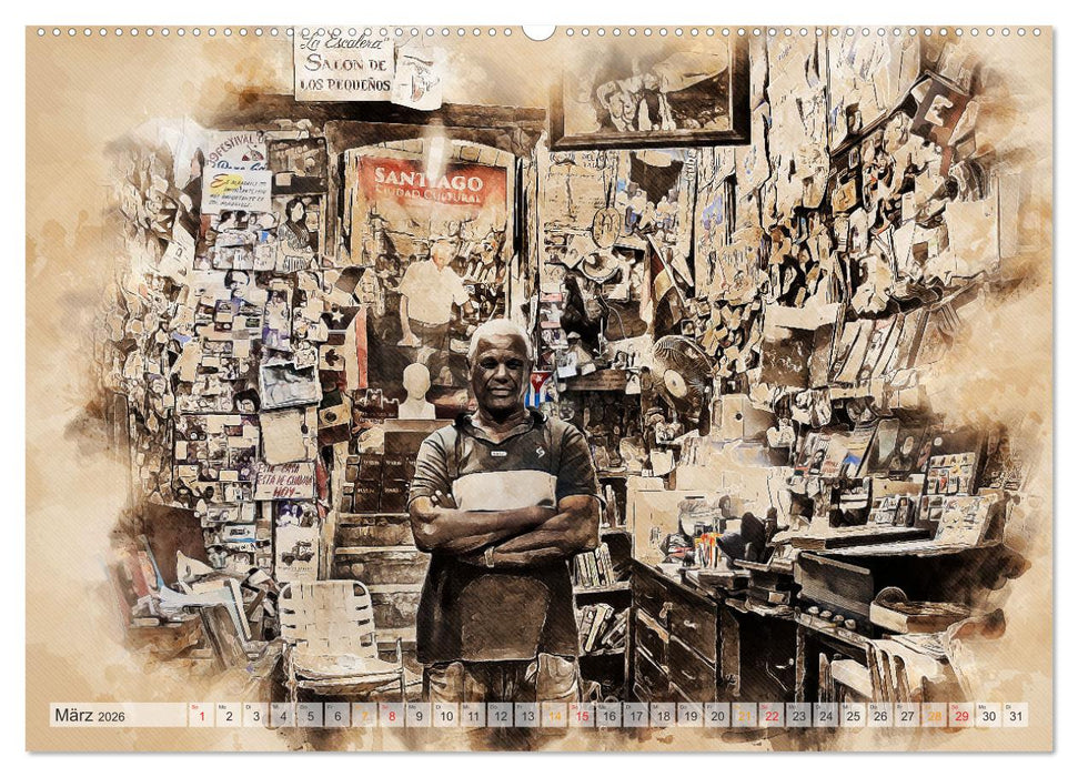 Cuba - Inselstaat in der Karibik (CALVENDO Wandkalender 2026)