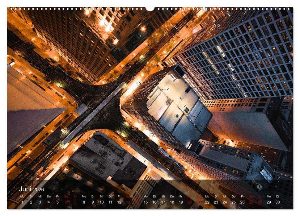 Traffic Lights - Großstadtverkehr der schönsten Metropolen von oben (CALVENDO Premium Wandkalender 2026)